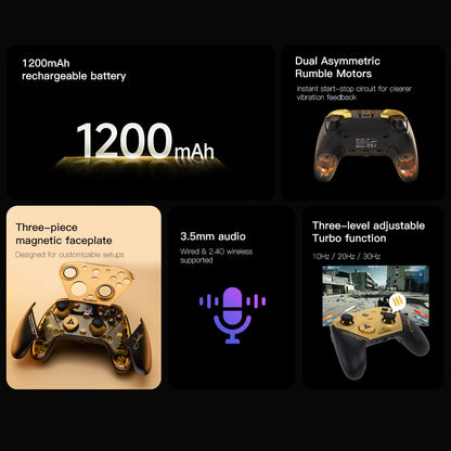 GameSir G7 Pro 8K PC Wireless Gaming Controller Gen 2 TMR Sticks,Windows | Hall Effect Triggers - Champion Edition