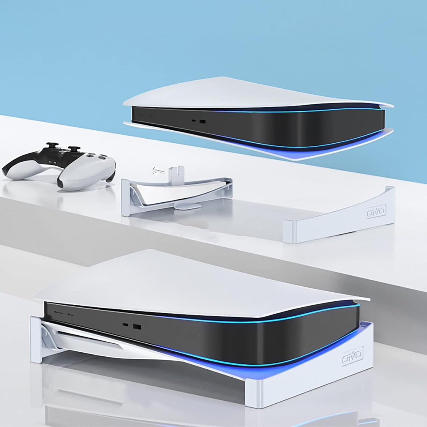 OVIO Horizontal Stand Compatible with PS5 Phat Disc & Digital Console