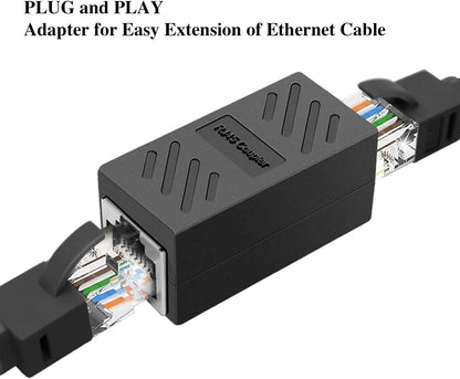 RJ 45 Ethernet in-Line Coupler FEMALE to FEMALE  for Cat7/ Cat6/ Cat5/ Cat5e