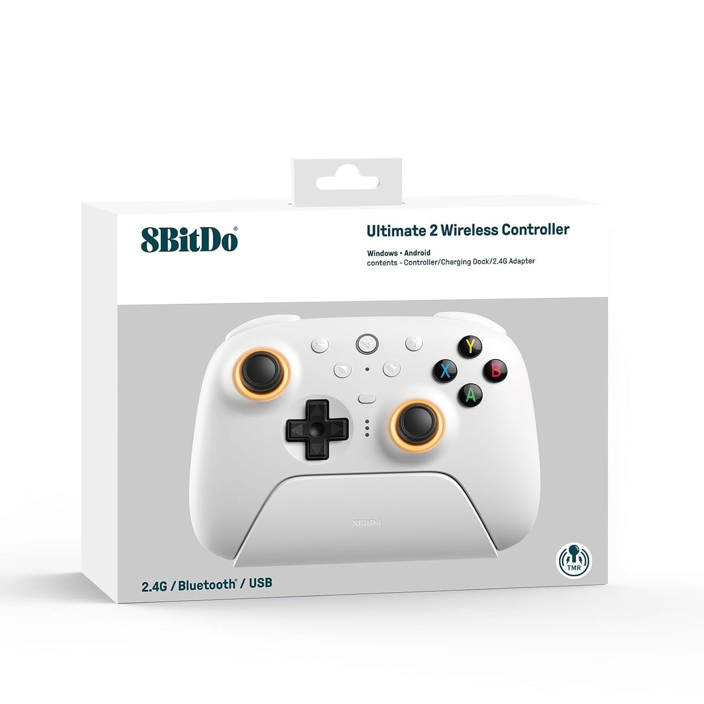 8Bitdo Ultimate 2 Wireless Controller TMR Joysticks, Hall/Tactile Triggers with Charging Dock - PC | Apple | Steam | Android