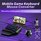 5 in 1 Mobile Game Combo Pack with RGB Mini Gaming Keyboard & Mouse with Side Button & Mobile Holder,Gaming Adapter with Mobile Game Converter for Android & iOS (NO APP Require)