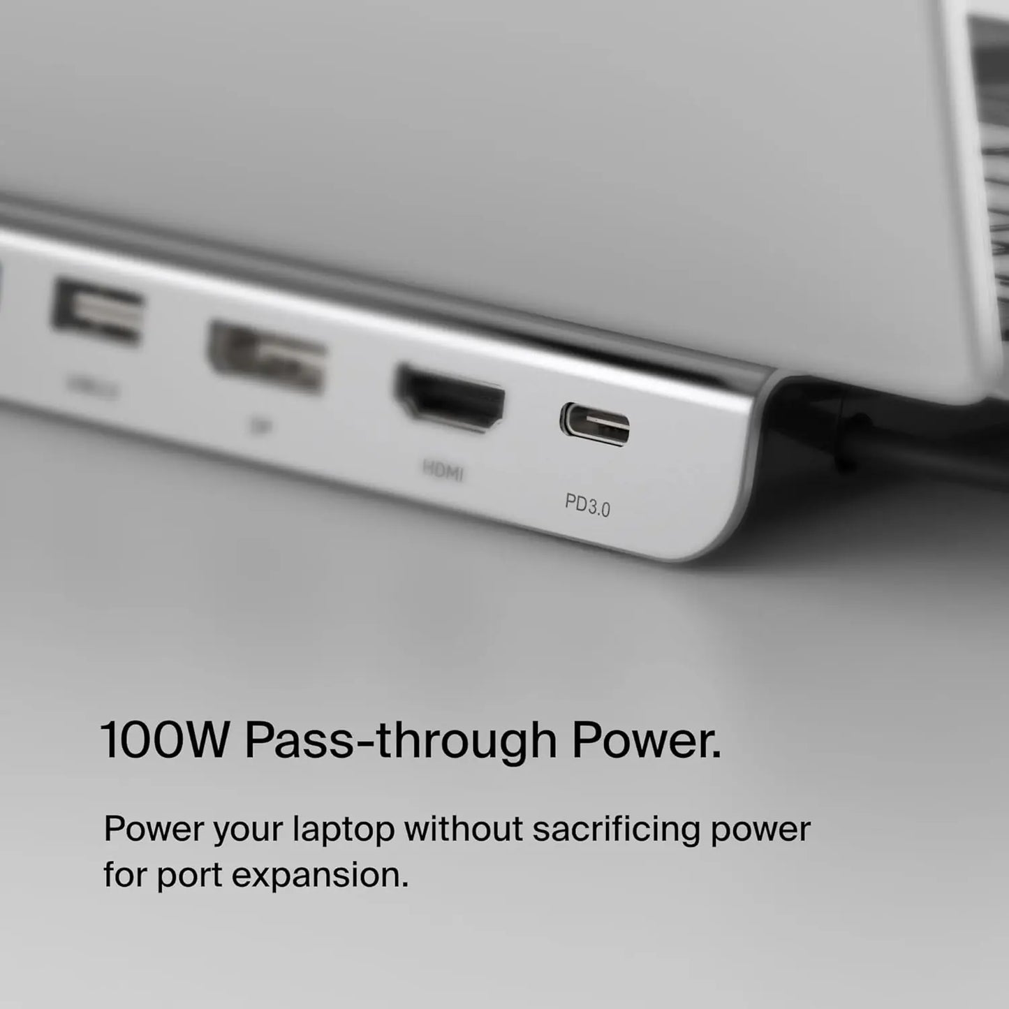 Belkin 11-in-1 USB-C Hub Dock With 4K HDMI, 100W Power, 1000M LAN, USB 3.0, VGA 1080P, SD Card Reader, Type-C, Aluminum Alloy, High-Speed Data Transfer