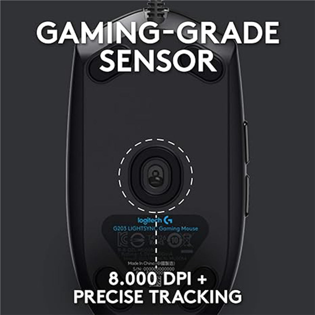 Logitech G102 LIGHTSYNC RGB Gaming Mouse - Black | Blue | White