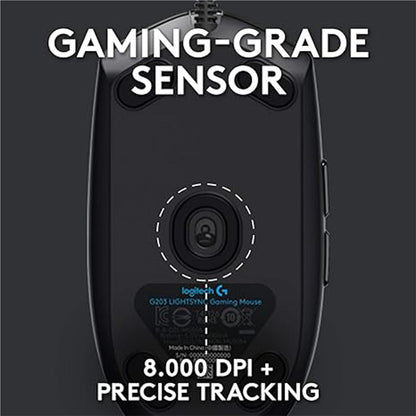 Logitech G102 LIGHTSYNC RGB Gaming Mouse - Black | Blue | White