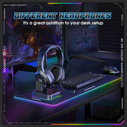 Onikuma X31 RGB Wired Gaming Headset with Noise Cancelling Microphone