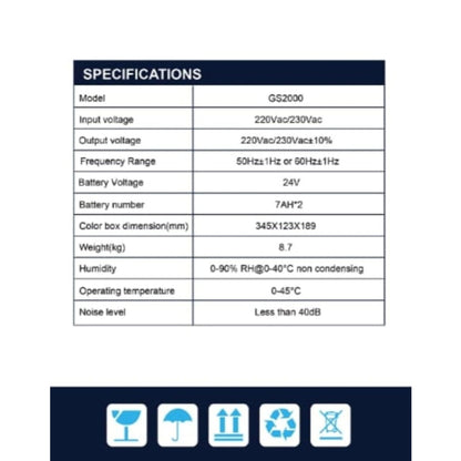 وحدة تزويد طاقة غير منقطعة AG 2000VA للألعاب لأجهزة PS4 Pro | PS5 | Xbox Series | الكمبيوتر الشخصي