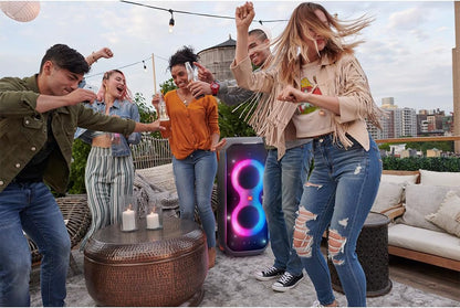JBL PartyBox 710 -Party Speaker with Powerful Sound, Built-in Lights and Extra Deep Bass, IPX4 Splash Proof,