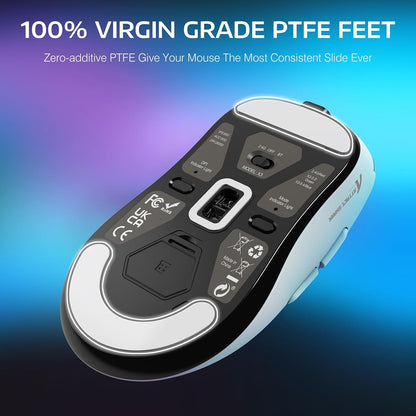 ATTACK SHARK X3 Lightweight Wireless Gaming Mouse with Tri-Mode - Black | White | Red