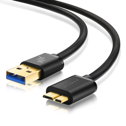 CABLE USB 3.0 FOR EXTERNAL HARD DRIVES HDD 30CM