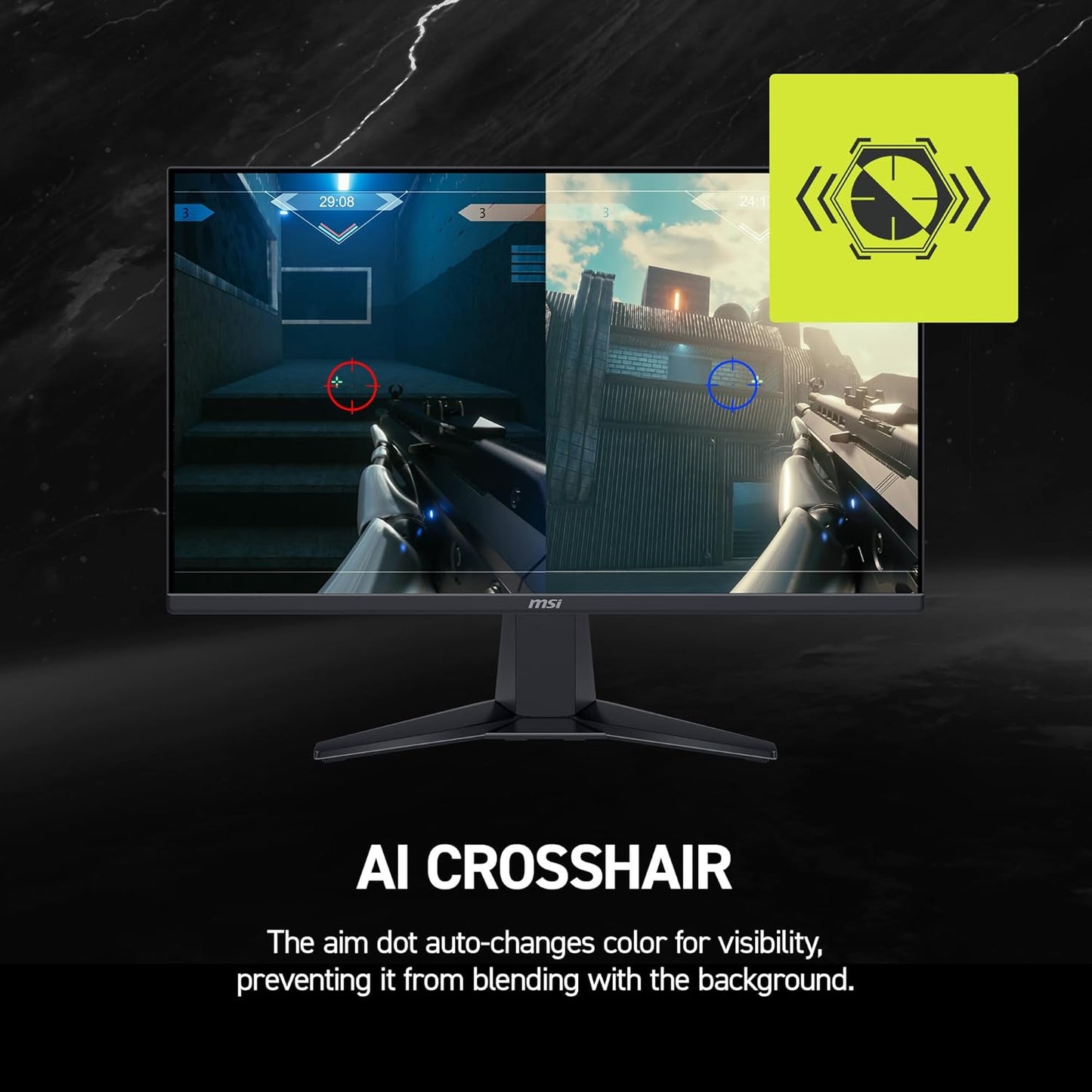 MAG 245F X24 24-inch 1920 x 1080 (FHD) Gaming Monitor, 240Hz, AMD FreeSync Premium, HDR Ready