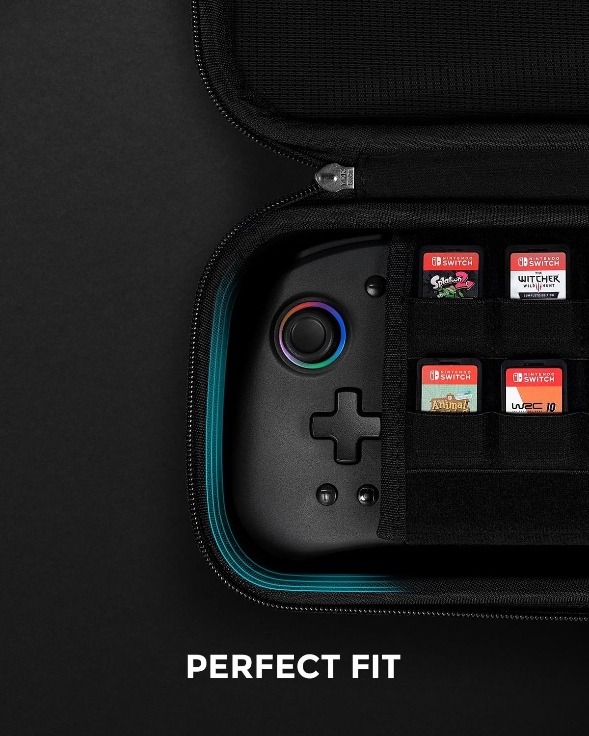 NYXI Hyperion Pro Wireless Controller for Switch/Switch 2/OLED, with Hall Effect, Programmable, 6-Axis Gyro, Turbo & Vibration & Carbon One Carry Case Bundle