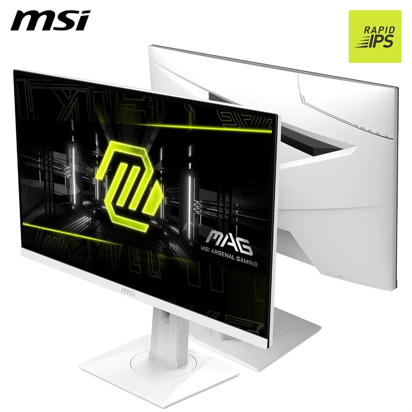 MSI MAG 274PFW 27 Inch FHD Gaming Monitor - 1920 x 1080 Rapid IPS Panel, 180 Hz - 1ms