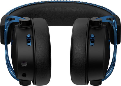 سماعة رأس للألعاب HyperX Cloud Alpha S، صوت محيطي 7.1، متوافقة مع أجهزة الكمبيوتر الشخصية، PS5، Xbox Series X|S - أحمر | أسود - أزرق 