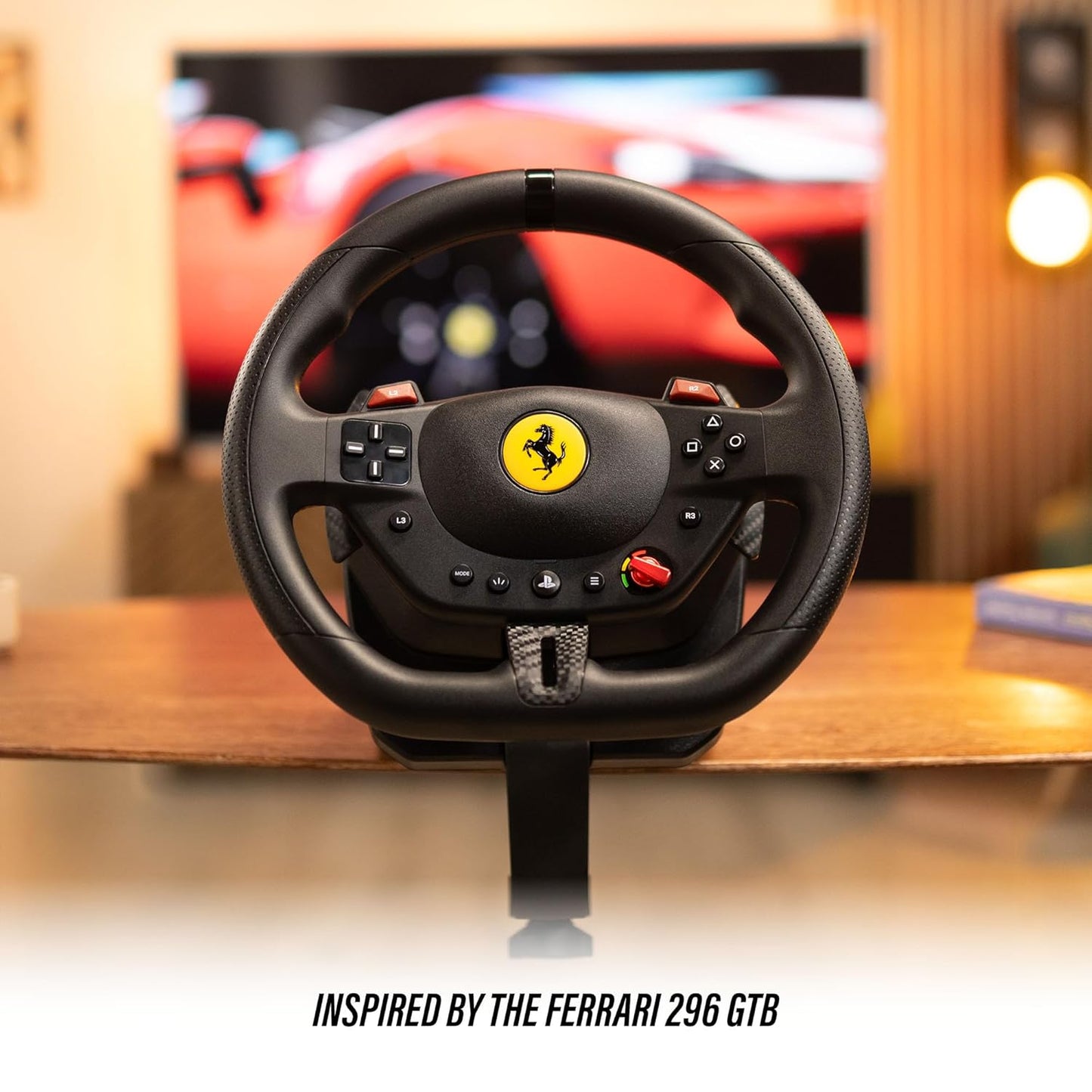 Thrustmaster T98 Ferrari 296 GTB Racing Wheel and Pedal Set - PS5 | PS4 | PC