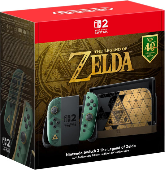(PRE-ORDER) Nintendo Switch 2 The Legend of Zelda 40th Anniversary Edition Console