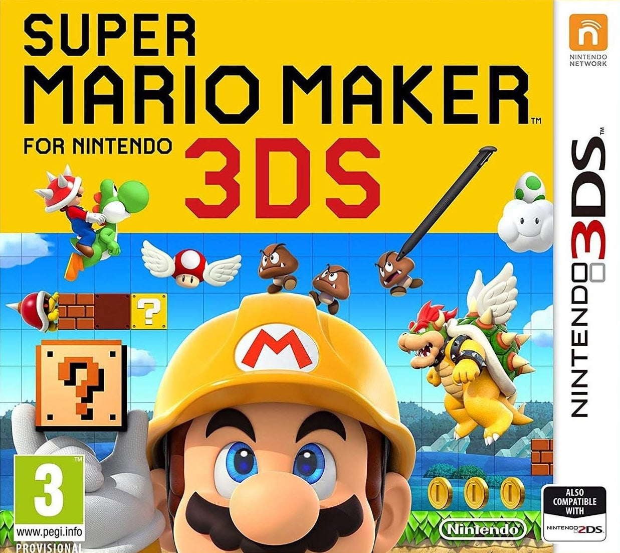 Super Mario Maker 3DS (GAME CARD ONLY!) - Nintendo 3DS (PAL) - (USED)