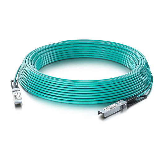 Axon AOC SFP+ To SFP+ 10G 10M Active Optical Cable With OM3 MMF Fiber, PVC Jacket, Cisco SFP-10G-AOC10M Compatible, 10GbE High Speed, Fully Tested For Reliability
