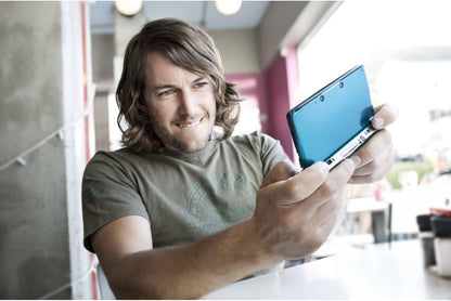 Nintendo 3DS Metallic Blue (Aqua Blue) PAL - (CIB) Complete In Box - (USED)