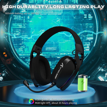ATTACK SHARK L90 Over-Ear Wireless Gaming Headphone with Mic - Black | White