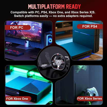 PXN V10 Ultra Direct Drive Racing Wheel – 3.2Nm Force Feedback Gaming Steering Wheel  - PS4 | PC | Xbox One | Xbox Series