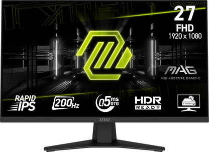 MAG 274F 27-inch 1920 x 1080 (FHD) Gaming Office Monitor, 200Hz, AMD FreeSync Premium, HDR Ready