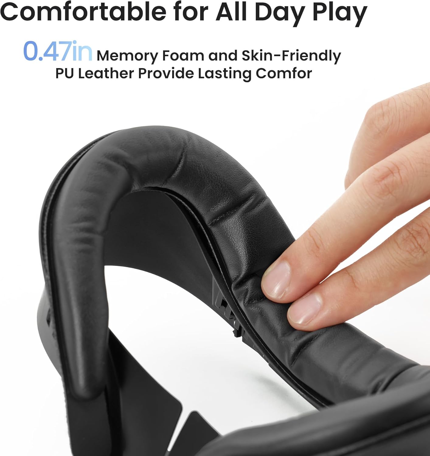 KIWI design V4 Facial Interface, 2 Face Pads Compatible with Oculus/Meta Quest 3S, Accessories for Quest 3S, NOT Compatible with Meta Quest 3