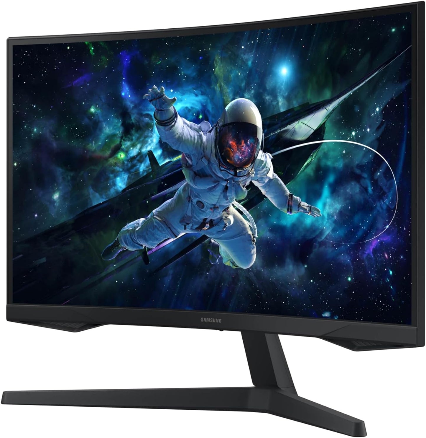 SAMSUNG 32” Odyssey G55C Series QHD 1000R Curved Gaming Monitor, 1ms(MPRT) AMD Radeon FreeSync LS32CG550ENXZA