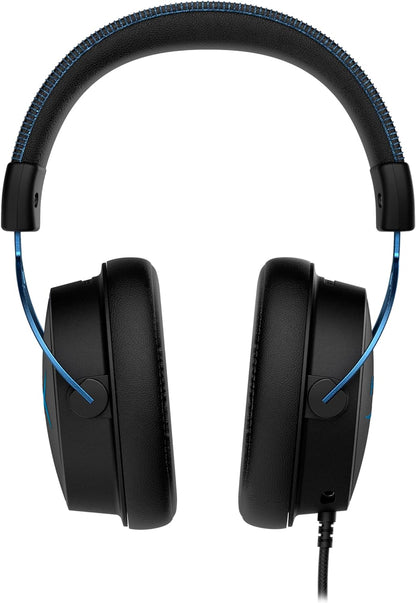 سماعة رأس للألعاب HyperX Cloud Alpha S، صوت محيطي 7.1، متوافقة مع أجهزة الكمبيوتر الشخصية، PS5، Xbox Series X|S - أحمر | أسود - أزرق 