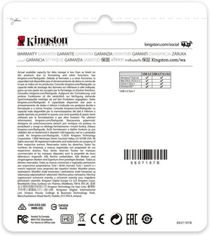 Kingston DataTraveler Kyson High Performance USB 3.2 Metal Flash Drive | Speeds up to 200MB/s -  32GB | 64GB | 128GB