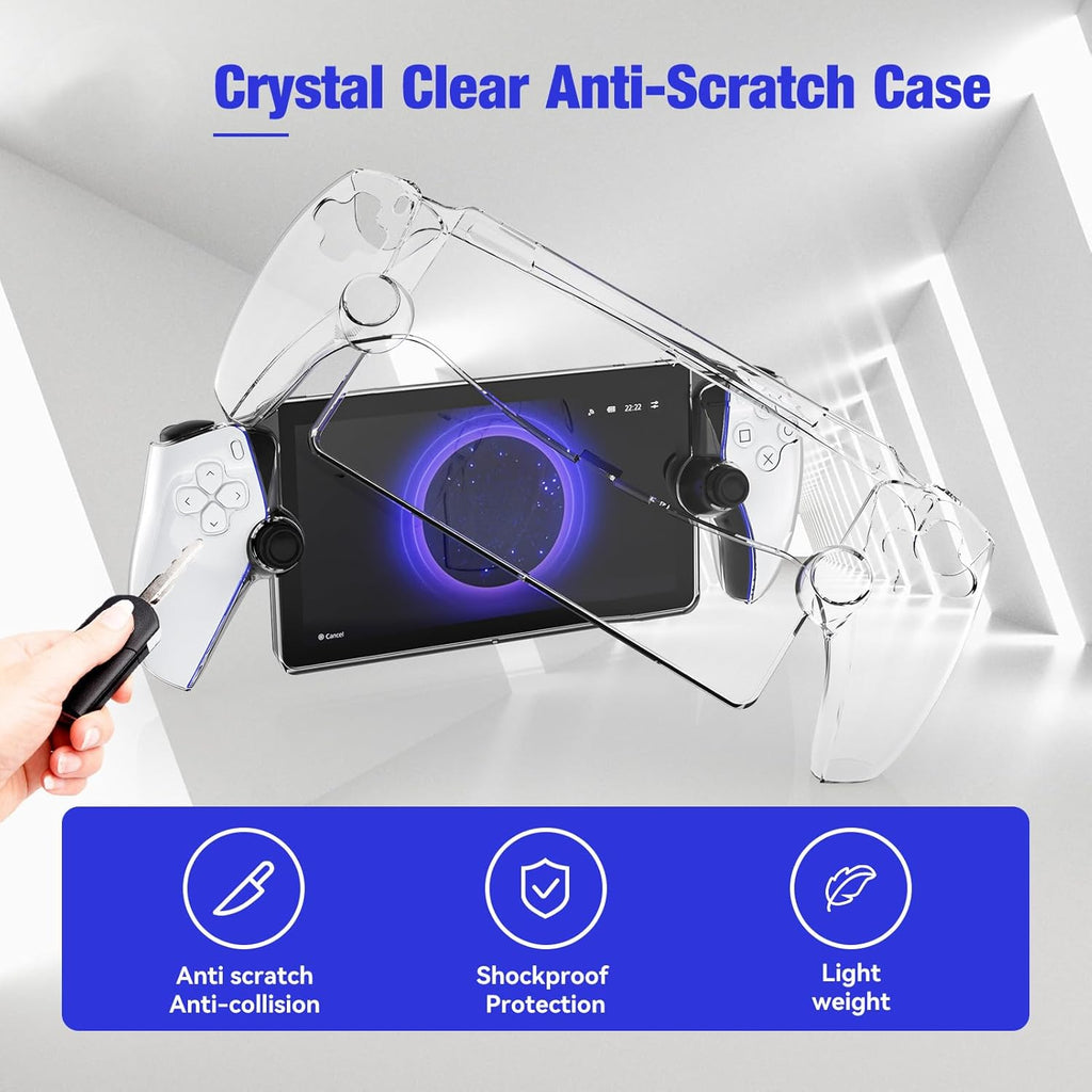 Lucky Fox PlayStation Portal, PS Portal Crystal Case | Cover - Clear Transparent
