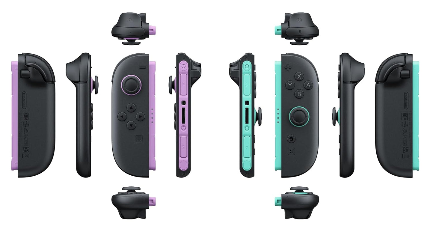 Nintendo Switch 2 Left and Right Joy-Con 2 Controllers - Light Purple & Light Green