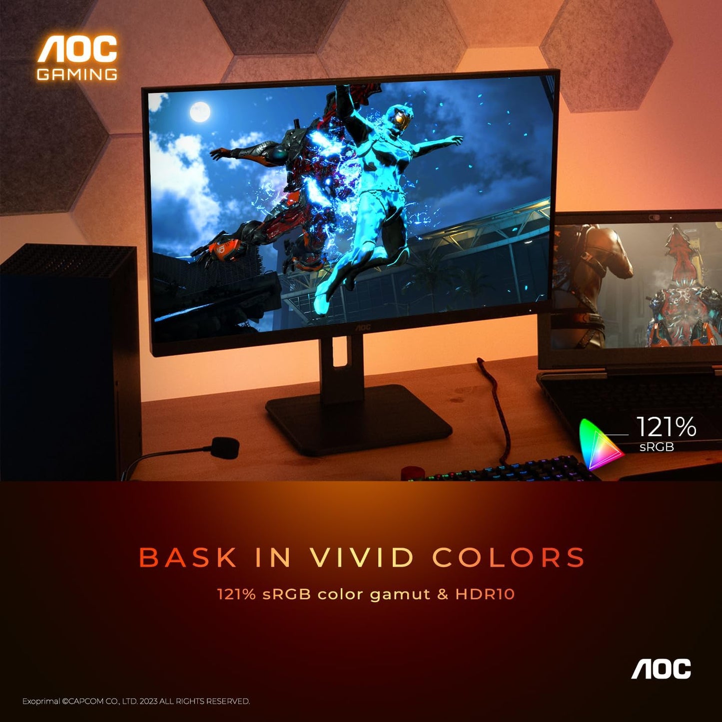 AOC 27G15 27" Gaming Monitor, Full HD 1920x1080, 180Hz 1ms