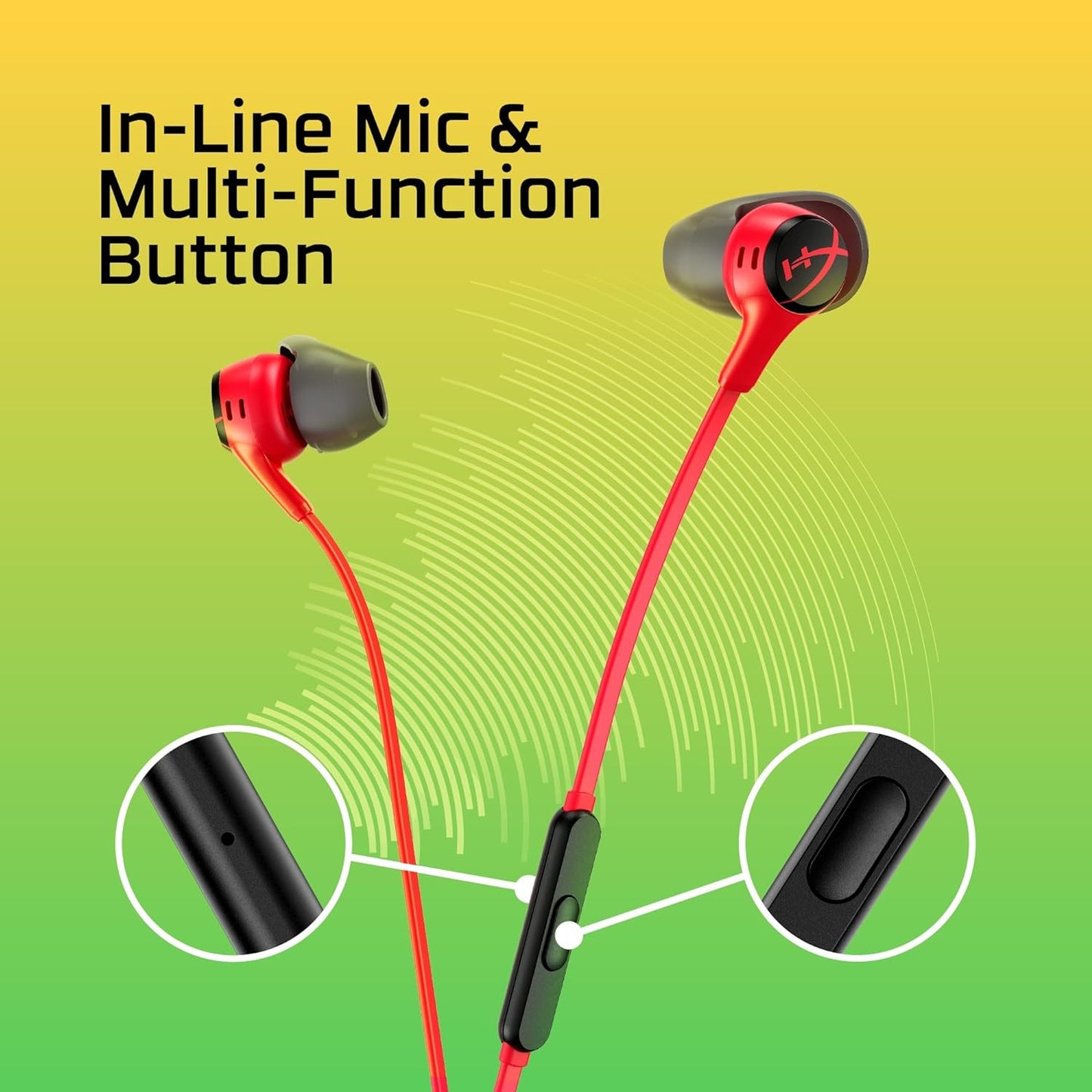 HyperX Cloud Earbuds II - PC | Mobile | Nintendo Switch | PS4 | PS5 | Xbox Series - RED