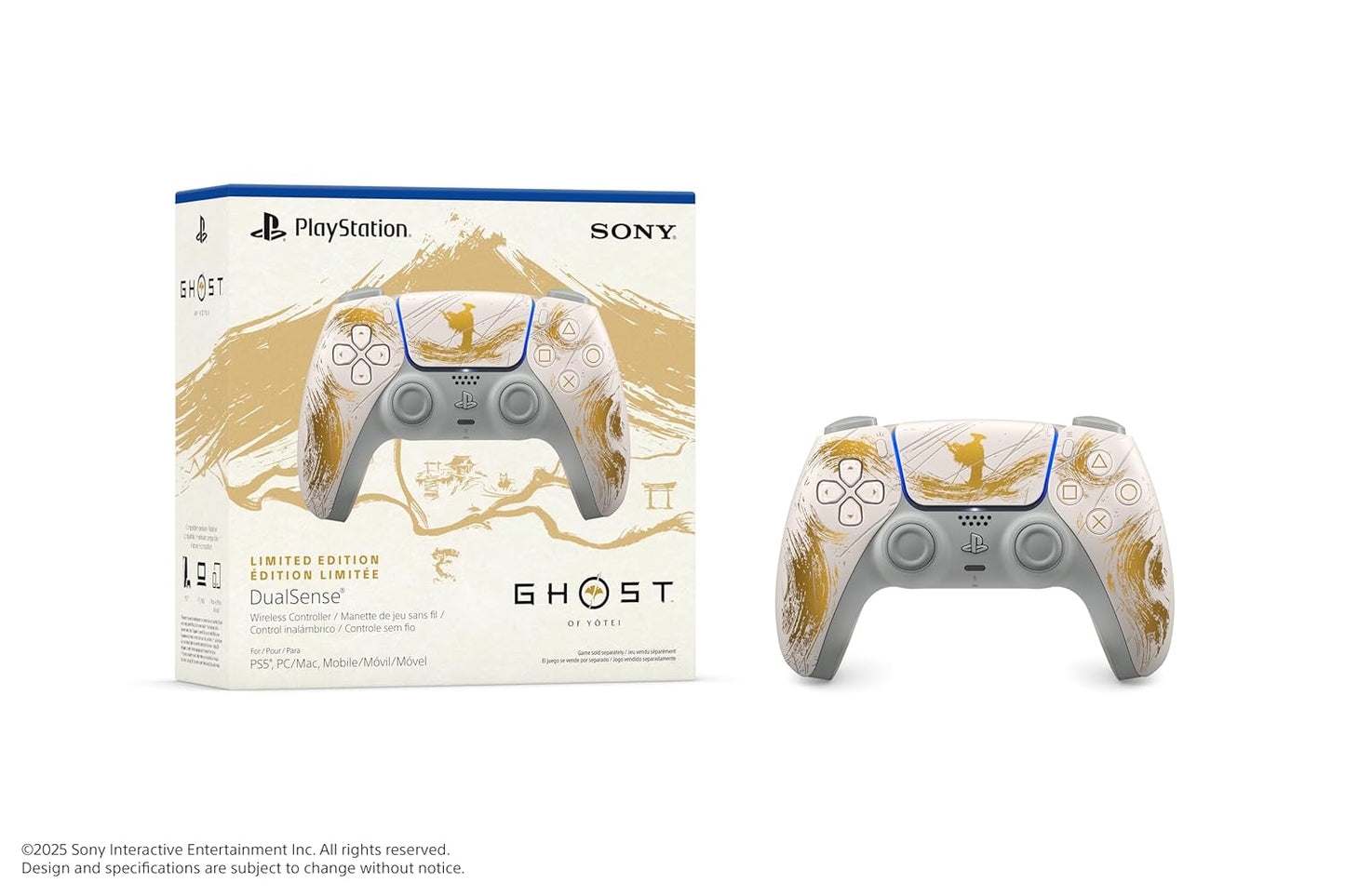 Playstation 5 DualSense Wireless Controller - Ghost of Yōtei Gold Limited Edition