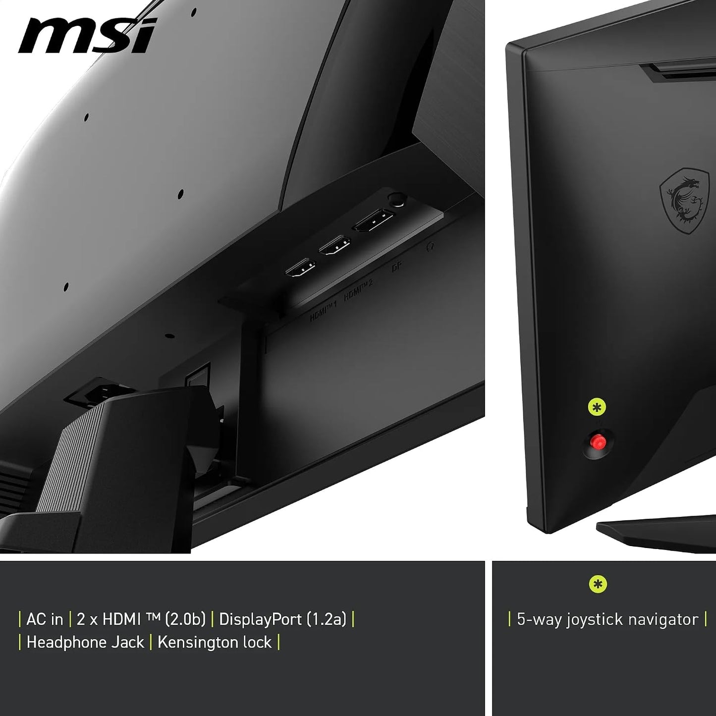 MSI MAG 255F E20 24.5" FHD Gaming Monitor 1920x1080 – 200Hz, 0.5ms, HDR Compatible