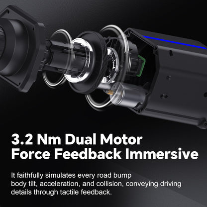 PXN V99 PC Racing Wheel, Real Force Feedback Steering Wheel with Pedals and Shifter, Detachable 270/900 Degree Race Simulator - PS5 | PS4 | PC | Xbox One | Xbox Series