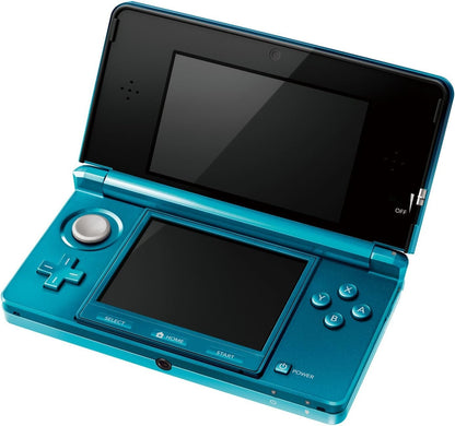 Nintendo 3DS Metallic Blue (Aqua Blue) PAL - (CIB) Complete In Box - (USED)