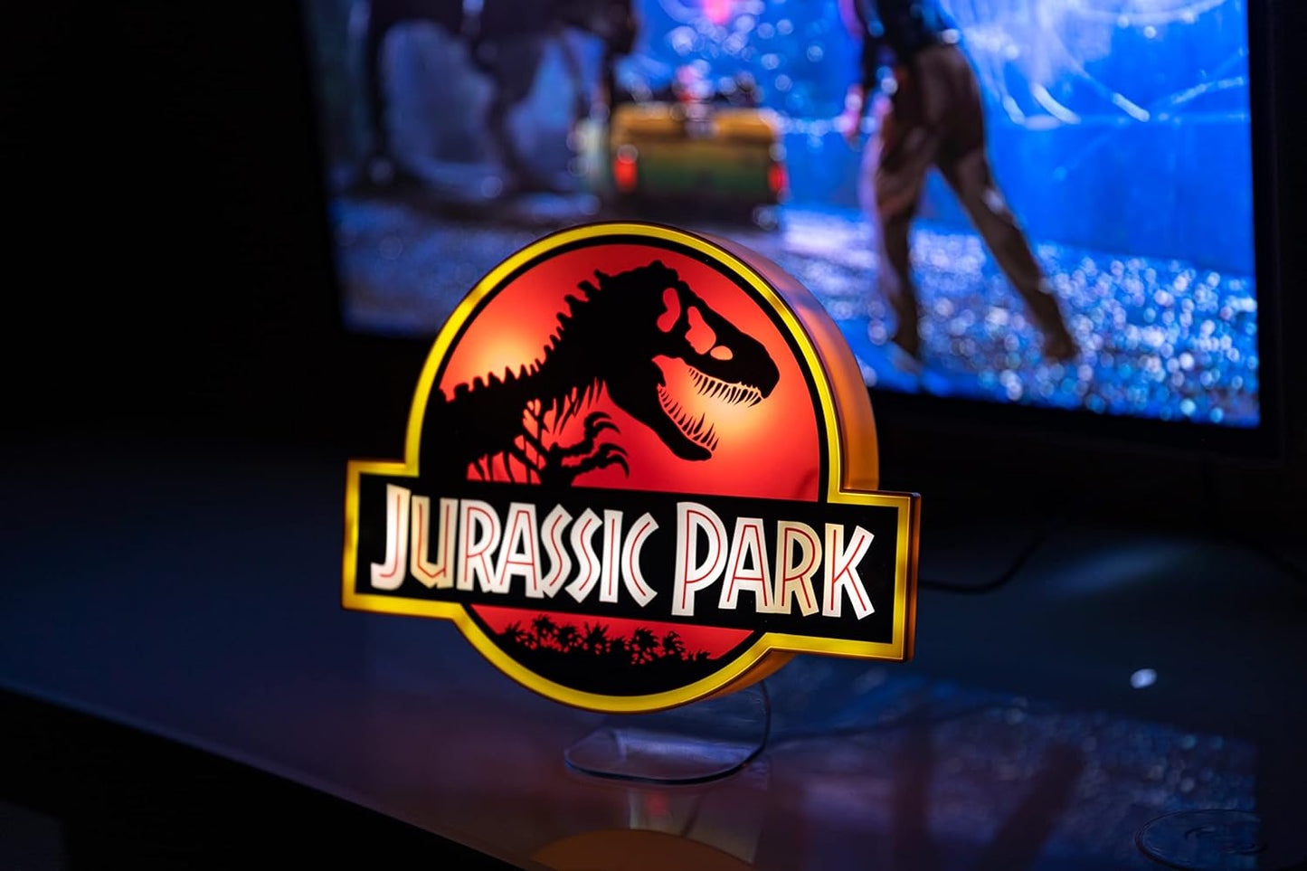 Paladone Jurassic Park Logo Light - USB and Battery Operated