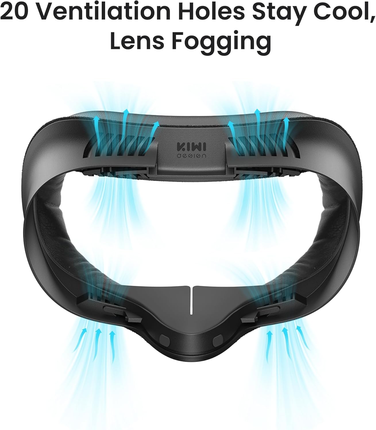 KIWI design V4 Facial Interface, 2 Face Pads Compatible with Oculus/Meta Quest 3S, Accessories for Quest 3S, NOT Compatible with Meta Quest 3