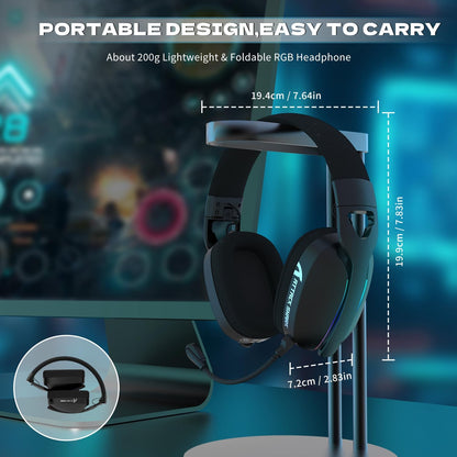 ATTACK SHARK L90 Over-Ear Wireless Gaming Headphone with Mic - Black | White