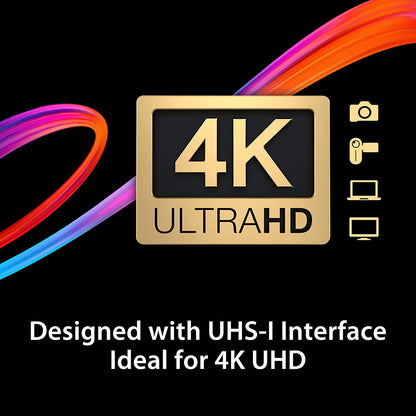 بطاقة ذاكرة Kingston SDXC Canvas Go Plus سعة 128 جيجابايت بسرعة قراءة 170 ميجابايت/ثانية UHS-I وC10 وU3 وV30 (SDG3/128GB)