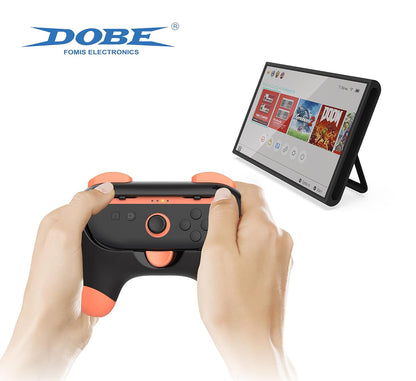 DOBE Game Accessories Bundle - 4 in 1 Controller Grips & Steering Wheels - Black