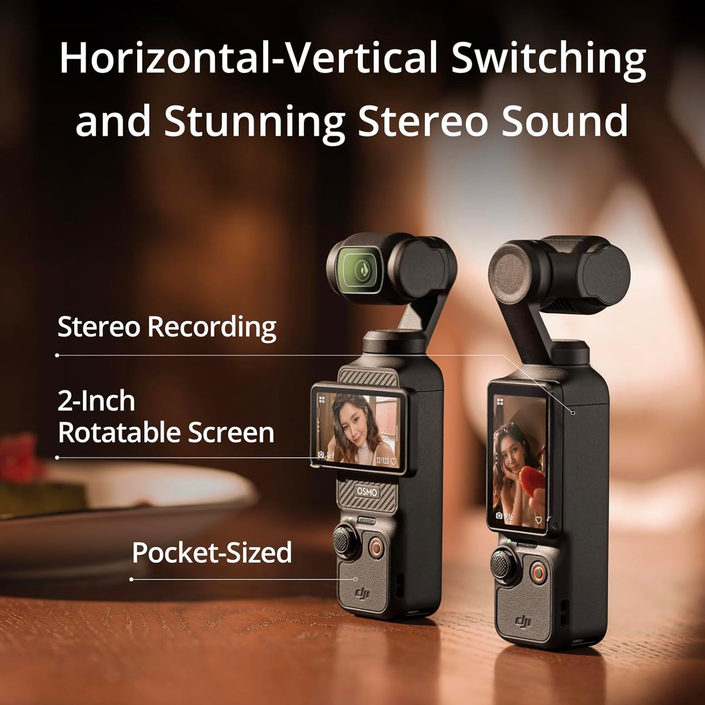 DJI Osmo Pocket 3, Vlogging Cameras with 1'' CMOS & 4K/120fps Vlog Camera - Standalone Version