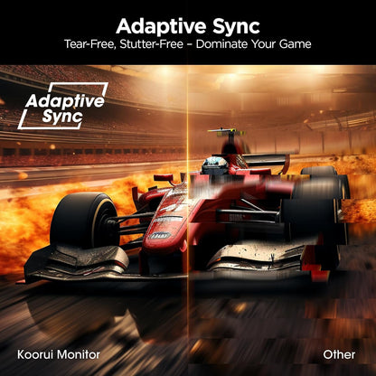 KOORUI G2411P Gaming Monitor, 24" Fast IPS Computer Monitor, 200Hz FHD HDR400 Display, 1ms PC Screen, 90% DCI-P3 Color Gamut, Adaptive Sync, Ultra Slim Frame