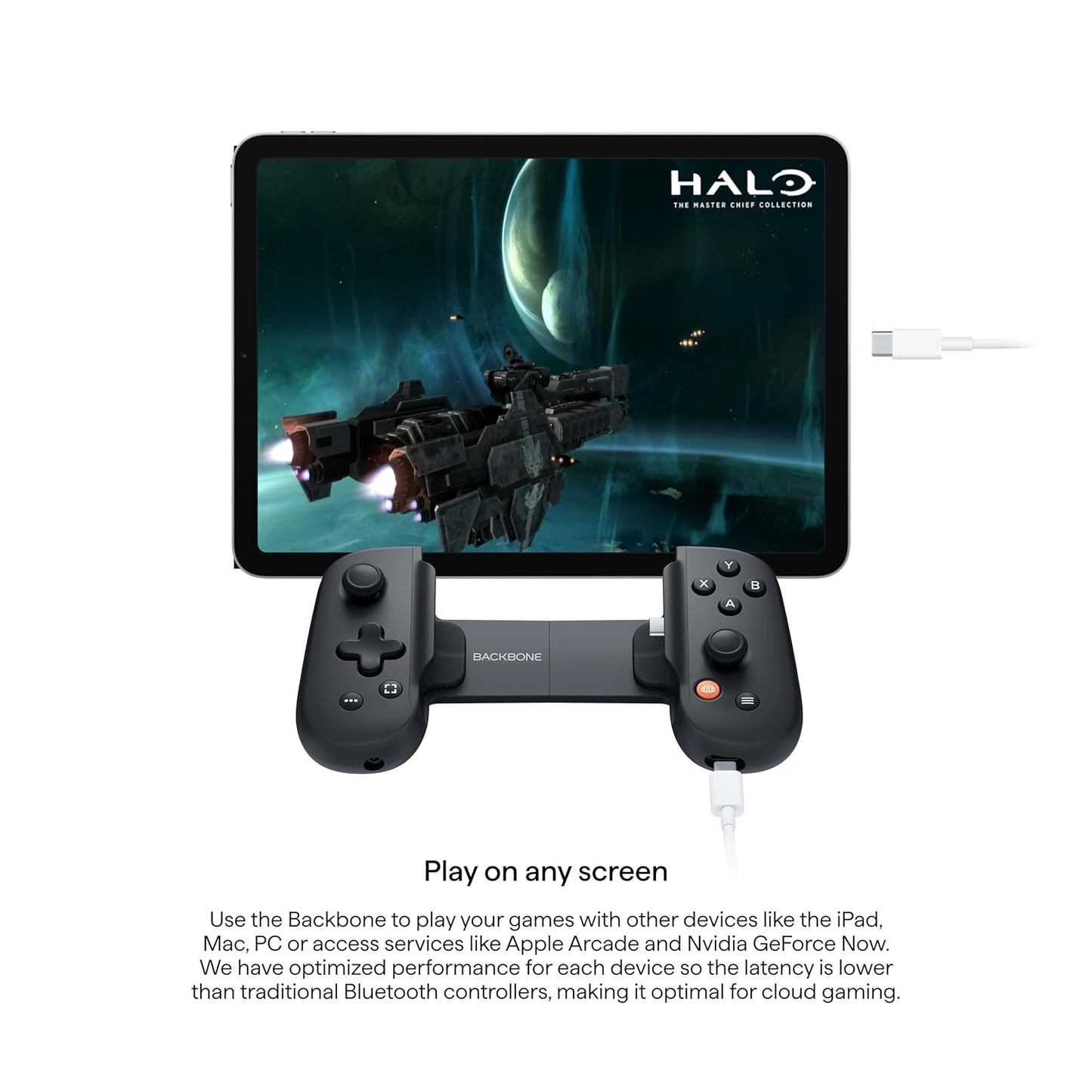 BACKBONE One Mobile Gaming Controller, USB-C Phone Controller for Android & iPhone 15/16/17 Series, 2nd Gen, Play Xbox, PlayStation, Fortnite, Call of Duty & More