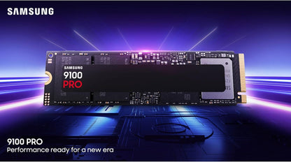 Samsung 9100 PRO 8TB NVMe SSD with Heatsink – PCIe 5.0 x4, 14,800MB/s Read, 13,400MB/s Write, 8GB DRAM, 4,800TBW & Samsung V-NAND TLC