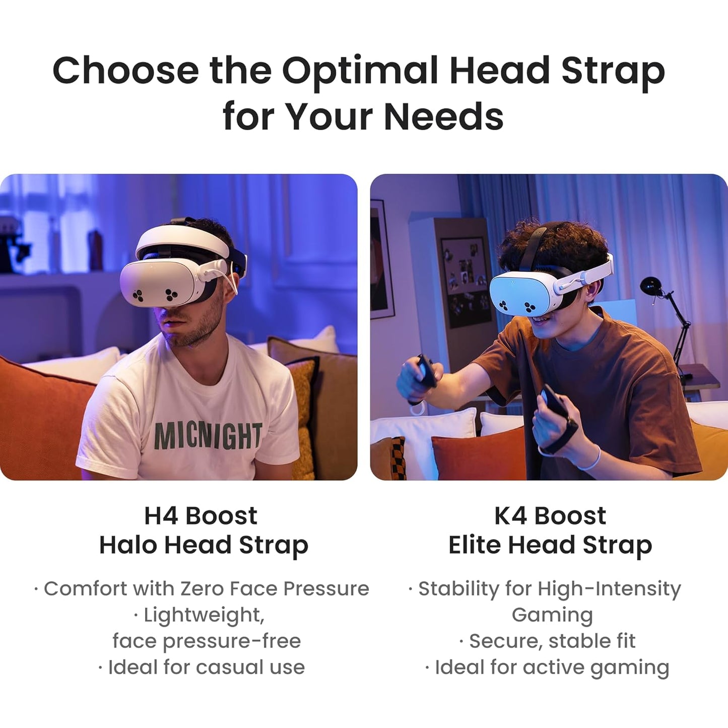 KIWI design H4 Boost Comfort Battery Head Strap Accessories for Meta/Oculus Quest 3/3S, Dual Fast Charge the VR Headset and Battery Strap in 2.5h, Halo Strap Reduce Facial Pressure
