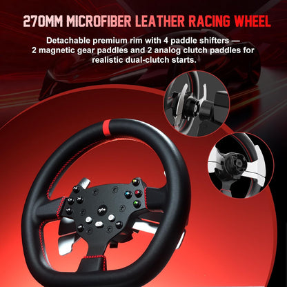 PXN V10 Ultra Direct Drive Racing Wheel – 3.2Nm Force Feedback Gaming Steering Wheel  - PS4 | PC | Xbox One | Xbox Series