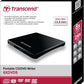 Transcend 8K Extra Slim Portable DVD Writer Optical Drive - Windows | Mac