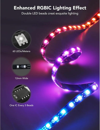 Govee - إضاءة خلفية للتلفاز Envisual T2 مع كاميرتين (55~65 بوصة)